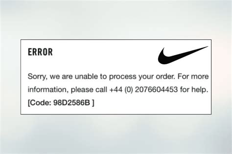 code 0188-11100015 foutcode nike betaling|Fix Nike Error Code 98D2586B .